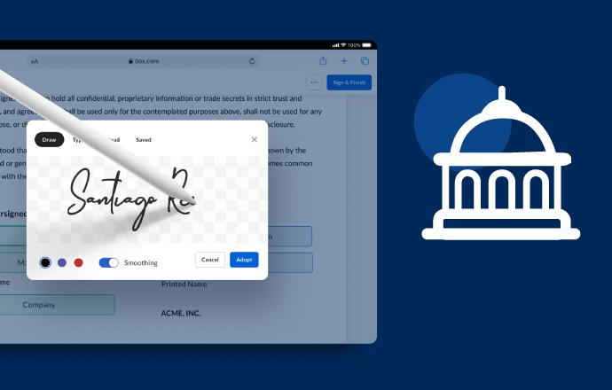 Sign without switching apps