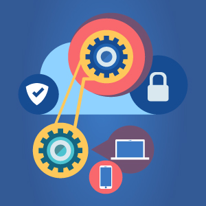 Automated security enforcement between different devices on the cloud